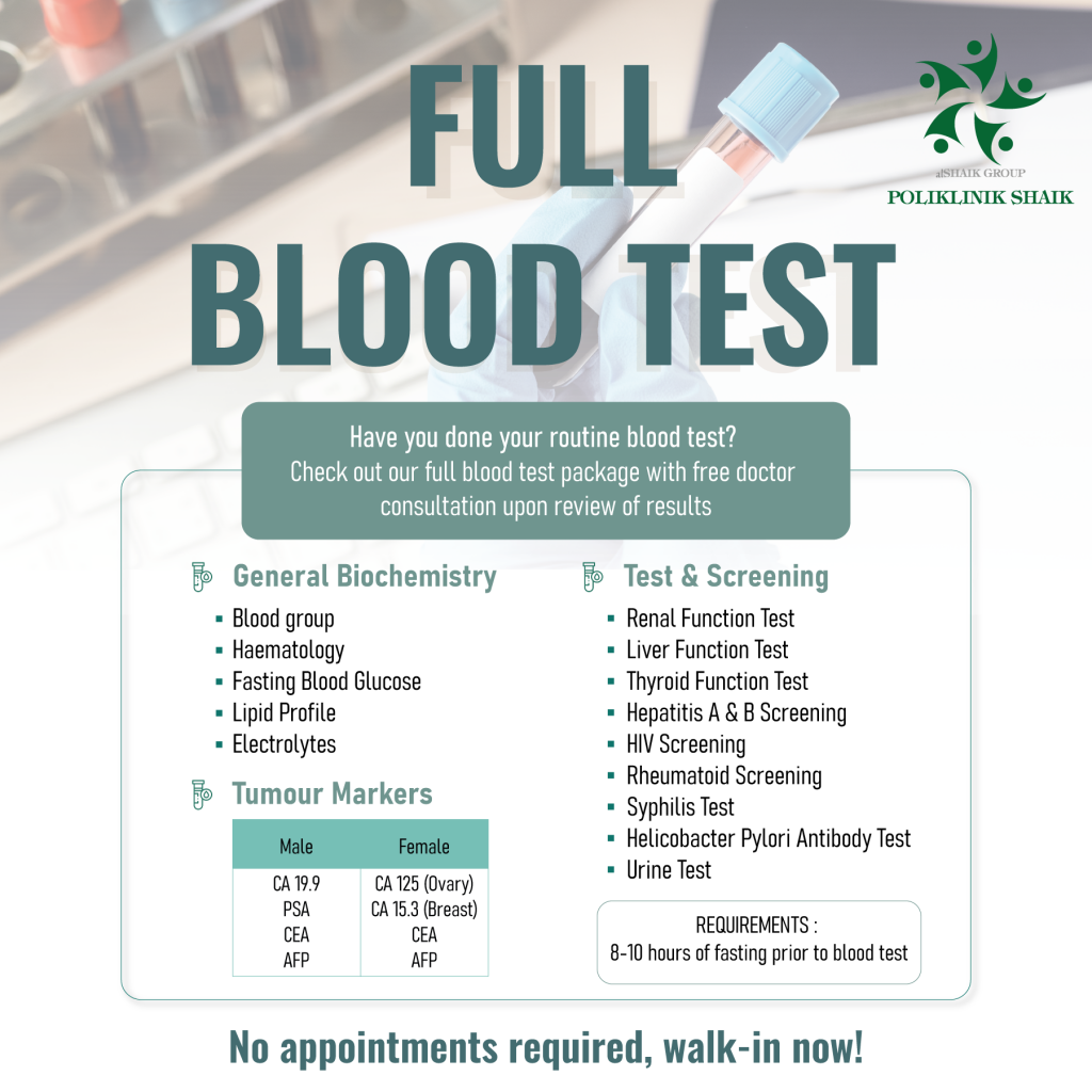 FULL BLOOD TEST PACKAGE